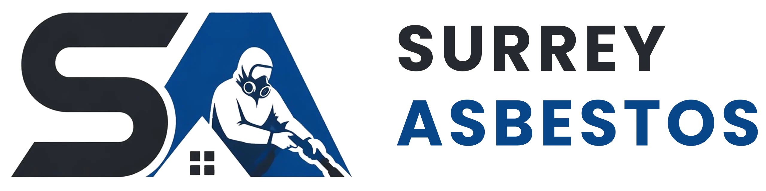 The official corporate logo for Surrey Asbestos Solutions, representing certified local asbestos surveying, sampling, and remediation management services across Surrey.